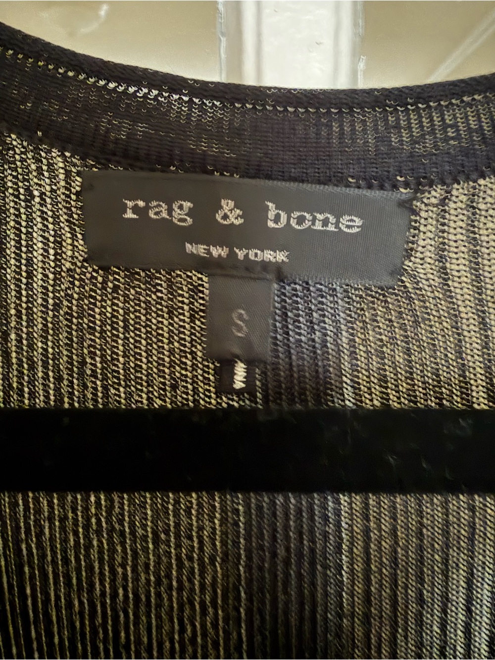 rag & bone Caris Sheer Black Short-Sleeve Tee - Picture 2 of 4